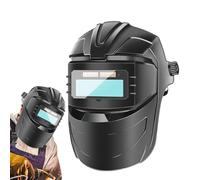 Capot de soudage auto-obscurcissant - Casque de soudage anti-reflet - Protection faciale anti-buée à large nuance - Casque réglable pour réparation automobile de construction