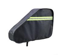 Capot de timon réfléchissant pour camping-car protection de vision nocturne | Bandes réfléchissantes, taille 92 x 58 cm, design noir, vision nocturne améliorée, prévention des accidents