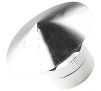 Capot de toit de cheminée en acier inoxydable - 100 mm/120 mm/150 mm/200 mm - Bouchon de pluie pour ventilation de cheminée de poêle à bois, ventilateur de champignon (150 mm)