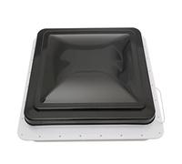 Capot de toit Dekalin 42 x 42 cm, joint d'étanchéité et vis pour caravane ou camping-car