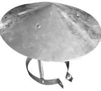 Capot de ventilation, capot de cheminée en acier inoxydable, capuchon de protection contre la pluie et la neige, capot de ventilation, capot de cheminée tout usage (taille : 110 mm) (Size : 130mm)