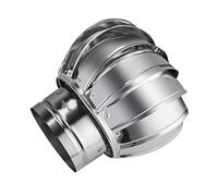 Capot de ventilation, capot de cheminée rotatif, capot de cheminée de ventilation, capuchon de cheminée, tuyau d'échappement sphérique en acier inoxydable, sortie d'air épaissie, 150 mm ( Size : 110mm