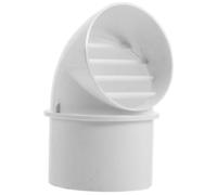 Capot de Ventilation Coupe-vent en PVC Blanc pour Conduit Extérieur | Couvercle Mural, Usage sur Toiture et Terminaison Hvac, pour Systèmes D’extraction et Maintenance