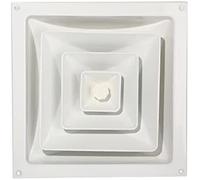 Capot de ventilation, diffuseur carré en alliage d'aluminium, entrée et sortie de climatisation, sortie d'air au plafond, panneau 300 x 300 mm (taille : 150 mm) (Size : 100mm)