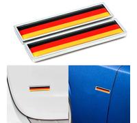 Capot de Voiture Logo pour Audi A6 allroad Quattro C8 4K I 2019-2024,Emblèmes pour Auto Remplacer l'emblème du 3D Logo pour Capot Avant et Arrière et Logo du Coffre,DE