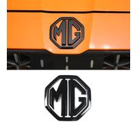 Capot de Voiture Logo pour MG 3 MG3 | AB 2018,Emblèmes pour Auto Remplacer l'emblème du 3D Logo pour Capot Avant et Arrière et Logo du Coffre,Black/Front Logo
