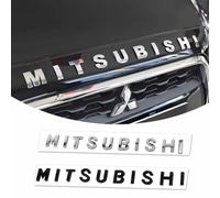 Capot de Voiture Logo pour Mitsubishi L200 5(V) Double Cab | AB 2019, Emblèmes pour Auto Remplacer l'emblème du 3D Logo pour Capot Avant et Arrière et Logo du Coffre,Black