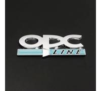 Capot de Voiture Logo pour OPC Linie Logo, Emblèmes pour Auto Remplacer l'emblème du 3D Logo pour Capot Avant et Arrière et Logo du Coffre,B-Silver