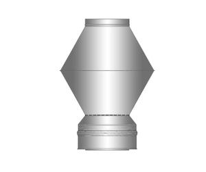 Capot déflecteur - double paroi - Schiedel ICS 150 mm