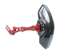 Capot Garde-Boue Moto Garde-Boue Arrière Universel en Alliage pour Vélo Électrique Rotation À 360° Extension Bonne Résilience(Red)