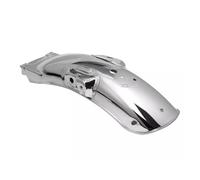 Capot Garde-Boue Moto pour CG125 Cafe Racer Garde-Boue Avant/arrière en Métal Noir Mat/chromé pour Moto Rétro(Chrome Rear)