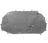 Capot Isolation Tapis Pour VW Pour Scirocco MK3 2009-2017 | Cache-moteur Avant Isolant Thermique Et Insonorisant En Coton Coton Insonorisant(Façade tout aluminium)