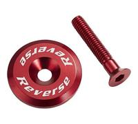 Reverse Bouchon de direction rouge en aluminium avec vis