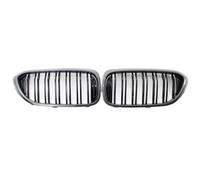 Capot Maille Grille Calandre Pare-chocs Avant En Fibre Carbone Pour BMW Série 5 Pour M5 G30 G31 520i 530i 540i ABS À 2 Lamelles Grilles Calandre Capot Avant(Carbon Fiber)