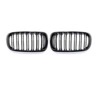 Capot Maille Grille Calandre Voiture À 2 Lignes Et Doubles Lamelles Pour BMW Pour X5 F15 Pour X6 F16 X5M F85 X6M F86 2014-2018 Grilles Calandre Capot Avant