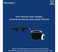 Capot métal chrome diam.116 pour bonde extra plate