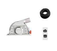 Capot Meuleuse avec Buse Poussière, size to 1 | Transparent, Capot D'aspiration, Universel, Carter Protection avec Raccord D'aspirateur, pour Rénovation, Professionnels