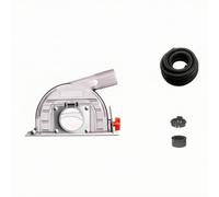 Capot Meuleuse avec Buse Poussière, size to 3 | Transparent, Capot avec Profonur Coupe Réglable, Universel, pour Rénovation, Professionnels