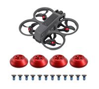 Capot Moteur for DJI Avata 2, 4 pièces, en Alliage d'aluminium, étanche à la poussière, Capuchon de Protection Moteur for Drone DJI Avata 2, Accessoires for Drone DJI Avata 2 (Rouge)(B)