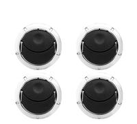 Capot Moteur Insonorisant Lot 4 grilles Ventilation climatisation argentées/Noires 8200212480 pour Duster 2010 2011 2012 2013 2014 2015 2016 2017 8200464605(4pcs Sliver)