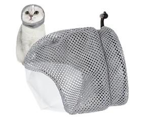 Capot pour chat, capote pour chat réglable en anti-rayures pour | Housses en maille Bonnet de bain anti-rayures réglable, coupe des ongles, prise d'injections, soins pour les bains de chat