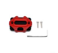 Capot pour Pompe Frein Supérieur pour moto Alliage Alu Capot | Alliage pour aluminium pour robuste, finition vif, protection réservoir, design pour sportif, montage direct(Red)