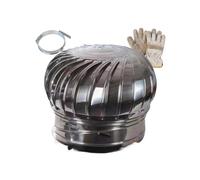 Capot rotatif anti-courant d'gases de capot de fileur de cheminée d'acier inoxydable 4.3-9.8in(9.8in)