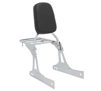 Capot selle solo Accessoires De Coussin De Protection De Séjour De Siège De Passager Arrière De Dossier De Moto Pour Harley Dyna Fat Bob Street Bob Super Glide(Chrome)