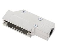 Capot SUB-D 15 pôles encitech DCMR15-FK-K 6560-0501-02 tout en métal 90 ° argent 1 pc(s)