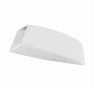 Capot Universel Personnalisable D'admission de Flux d'air adapté au Capot de Couverture D'autocollant de Ventilation pour Décoration de Voiture élégante ABS Noir 10x7.1x1.4 Pouces (White)