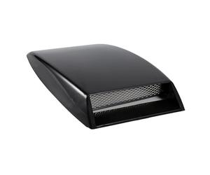 Capot Universel Personnalisable D'admission de Flux d'air adapté au Capot de Couverture D'autocollant de Ventilation pour Décoration de Voiture élégante ABS Noir 10x7.1x1.4 Pouces (Black)