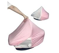 Capote Cosy Bébé 3 en 1 Universalle Dais pour siège-auto Capote Bébé Pare Soleil Cosy et Voile Élastique Occultant Moustiquaire et housse occultante pour porte-bébés