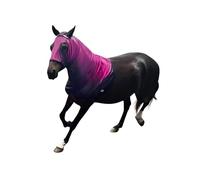 Capote de cheval avec fermeture éclair, élasthanne extensible pour protection de crinière, housse de capuche respirante pour la préparation des spectacles, économiseur de tresses, toilettage élégant