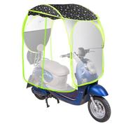 capote de scooter, Couverture de pare-soleil de moto, couverture de vent de pluie de scooter de mobilité, voiture électrique empêchent le parapluie, couverture de pluie de pare-soleil imperméable bleu