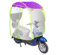 capote de scooter, Couverture de pare-soleil de moto, couverture de vent de pluie de scooter de mobilité, voiture électrique empêchent le parapluie, couverture de pluie de pare-soleil imperméable bleu