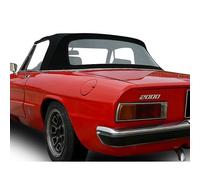 Capote en Alpaga noir pour Alfa Roméo Spider Duetto (1969-1994)