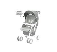 Capote grise pour poussette Simplicity Plus