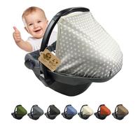 Capote pare-soleil pour nacelle compatible avec Maxi Cosi Pebble Groupe 0+ (étoiles beige) + KP