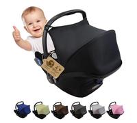 Capote pare-soleil pour siège bébé compatible avec Maxi Cosi Cabrio Fix Groupe 0+ Noir uni