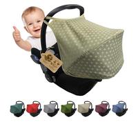 Capote pare-soleil [Protection solaire pour coque bébé] compatible avec Maxi Cosi Cabrio Fix groupe 0 + GP (étoiles beiges)