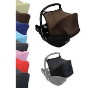 Capote pare-soleil [Protection solaire pour coque bébé] compatible avec Maxi Cosi Cabrio Fix groupe 0+ (marron)