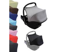 Capote pare-soleil [Protection solaire pour coque bébé] compatible avec Maxi Cosi Cabrio Fix groupe 0+ (gris clair)