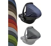 Capote pare-soleil [Protection solaire pour coque bébé] compatible avec Maxi Cosi Pebble groupe 0+ (bleu marine)