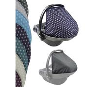 Capote pare-soleil [Protection solaire pour coque bébé] compatible avec Maxi Cosi Pebble groupe 0+ (étoiles marines)