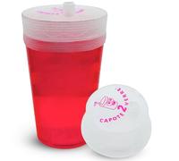 Capote2Verre Lot de 100 Protege verre anti drogue - Capote de verre anti drogue - Cache gobelet anti drogue festival, soirées - Anti renversement - Réutilisable, S’adapte à tous les verres