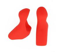 Capots de levier de frein en caoutchouc noir compatibles avec les leviers de vitesses 105 ST-5700, pièces de rechange pour vélo de route (rouge)