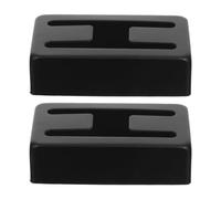 Capots de Micros Humbucker en Métal Noir pour Guitare Électrique | Structure en H, Finition Polie, Blindage des Micros, pour Répétitions et Séances D’enregistrement