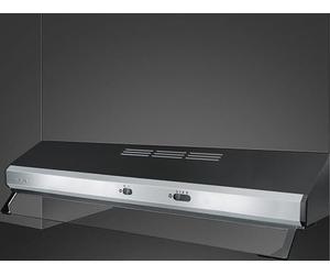 Cappa incasso Smeg KSEC91XE3 UNIVERSALE Frontalino a vista Inox e Nero