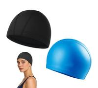 Cappello Da Nuoto Adulto Impermeabile - Set 2 Pezzi Berretto Elastico E Traspirante | Cappello Resistente All'Acqua Per Piscina, Spiaggia, Sport, Viaggi E Attività Outdoor Unisexe