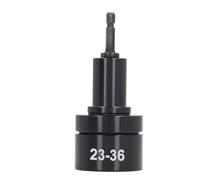 Capping Machine Bit 23-36 mm, Electric Cap Sealing Machine Bit with Rubber Gasket Waterproof Interface, Compatible with Electric Drills and 6.35 mm Nozzles for Food Beverage